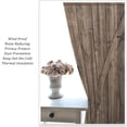 thumbnail image 5 of Rustic Curtai Old Wooden Door with Planks Rustic Country Life Themed for Rustic Curtains for Living Room Bedroom Blackout Rod Pocket Printed Window Drapes 2 Panel 52x84in, 5 of 6