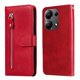 thumbnail image 1 of Estuche de Cuero PU con Cierre para Xiaomi Poco M6 Pro 4G , Funda Protectora con Billetera y Correa, 1 of 6