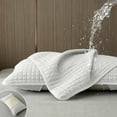 thumbnail image 5 of Pillow Covers,Soft Sweatproof Comfortable Pillow Case for Sleeping | Waterproof Quilted Breathable Stain Resistant Pillowcase | Bedroom Bedding,29.1x18.9 Inch,White, 5 of 7