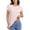 Pink, variant on QQAMB T-Shirts for Women Summer Lightweight Crewneck Solid Color Short Sleeve Tee Tops Ladies Basic T-Shirts Khaki L