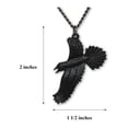 thumbnail image 5 of Black Raven Black Crow Gothic Pewter Pendant Necklace by Real Metal NK-617, 5 of 5