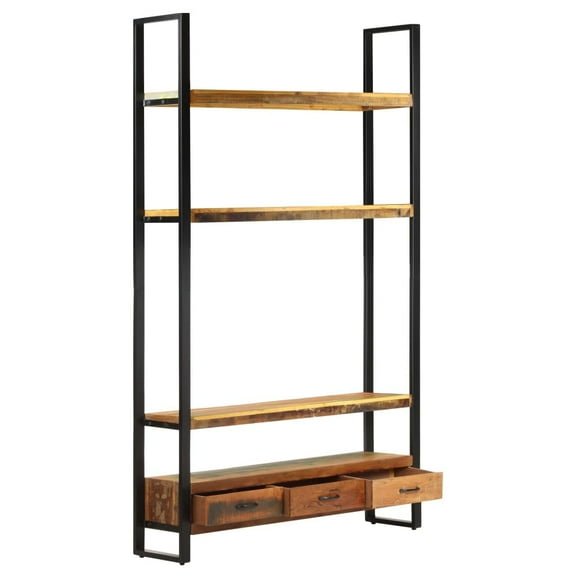 vidaXL Bookshelf 46.5"x11.8"x78.7" Solid Reclaimed Wood
