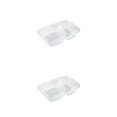 thumbnail image 3 of Injueey Fiambrera no tóxica de 20 piezas: uniones a presión y conservan la frescura Almacenamiento de alimentos Caja de almacenamiento Transparente 800ml 20 piezas con tapa 2Conjunto, 3 of 6