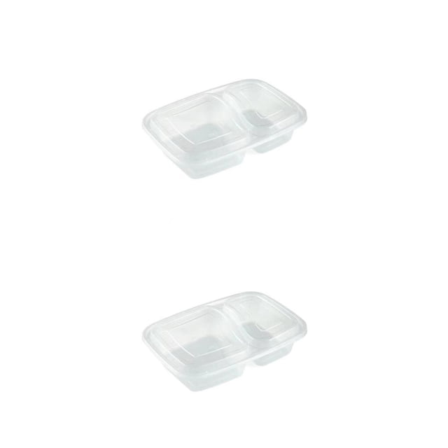 Monstrate Caja de almacenamiento de alimentos a prueba de fugas de 20 paquetes / lote - Sin rebabas y conserva la frescura Refrigerador Caja de Transparente 800ml 20 piezas con tapa 2Conjunto