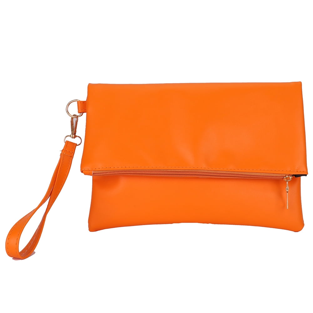 bewondering resultaat Relatieve grootte Nitouy Fashion Women Envelope Clutch Bag Leather Handbag Purse Card Bag  (Orange) - Walmart.com