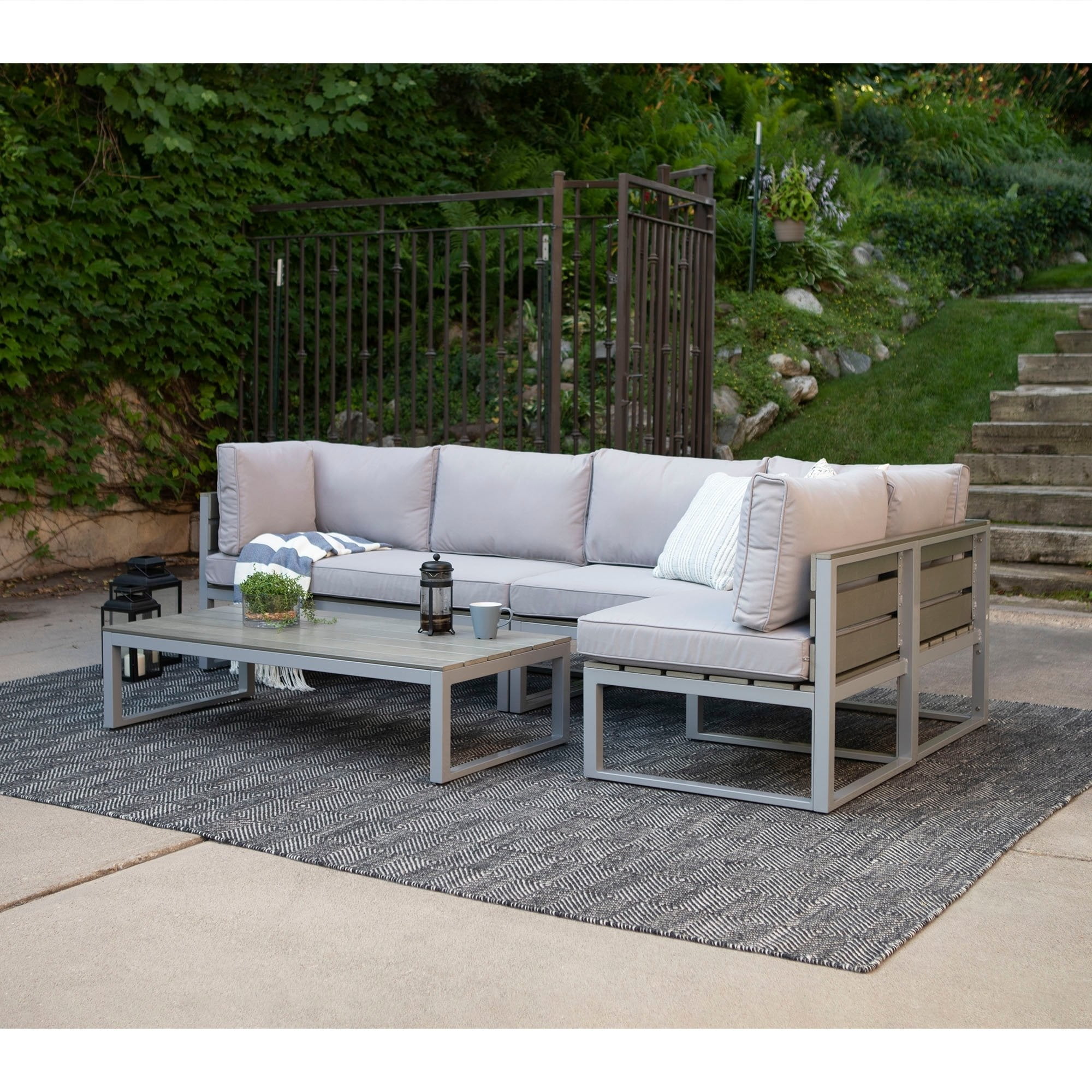 grey patio conversation sets