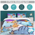 thumbnail image 6 of Duvet Cover Set 3 Pieces Soft Comfy Comforter Cover with 2 Pillow Shams, Breathable Bedding Set 1 Quilt Cover (90"x90") and 2 Pillowcases (20"x30"), 6 of 8