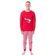 thumbnail image 5 of Peanuts Snoopy and Woodstock Loved Valentine's Day Tight Fit Cotton Matching Family Pajama Set For Adults Kids Toddlers, 5 of 6