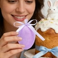 thumbnail image 6 of Flocked Easter Eggs Hanging Ornaments, Set of 6 Foam Decorative Eggs for Garland, Tree, Basket, Door & Wall, DIY Spring Holiday Party Craft and Home Celebration Decor, 6 of 9