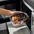 thumbnail image 3 of Rubbermaid Brilliance Rectangle Tritan 2.85 Cup Divided Meal Prep Open Stock, Best Used for Leftover Storage and Reheating, 3 of 8