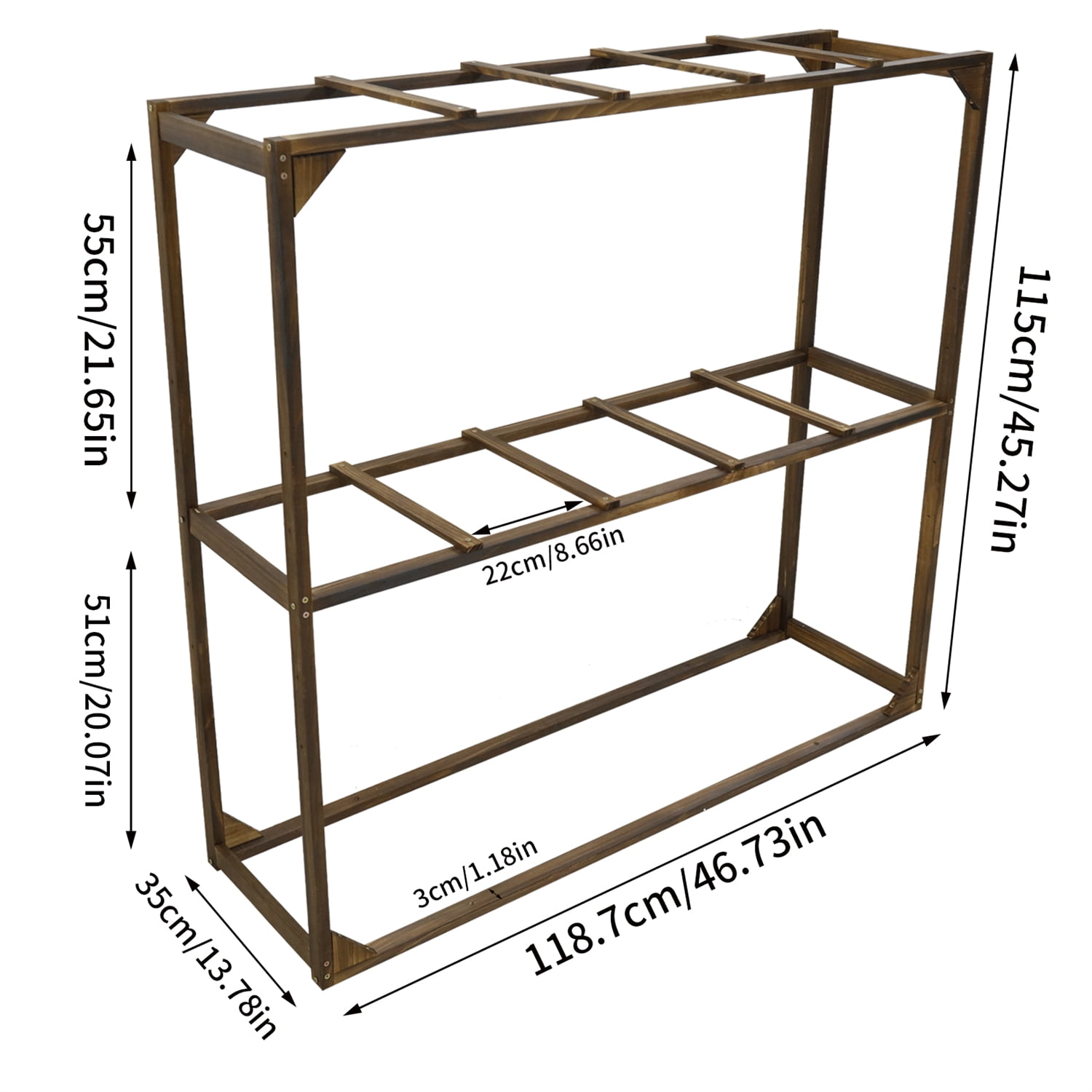 Wooden Cranberry Yrellis Outdoor Garden Yard Climbing Plants Raspberry Tomato Growing Support Trellis Shelf Rack