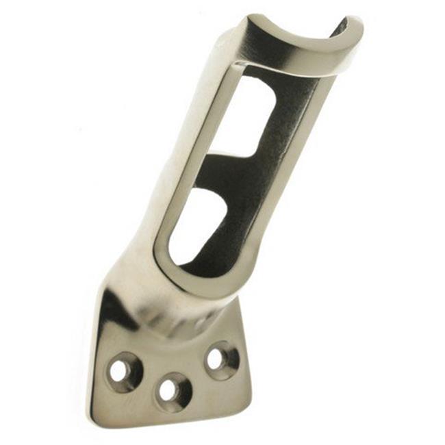 Solid Brass Flag Pole Holder for Diameter Pole, Satin Nickel 1 in.