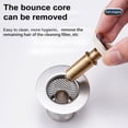 thumbnail image 5 of HomeLife Universal Bathroom Sink Stopper Rust-Proof Brass Core Drain Filter with Hair Strainer Bathroom Sink Drain Stopper Replacement, 5 of 13