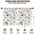 thumbnail image 2 of Blackout Kids Curtains,Pioneer Flower Floral Print Pattern Childrens Insulated Curtains Set Of 2,Bedroom Essentials,Toddler Room Decor 52"x63", 2 of 5