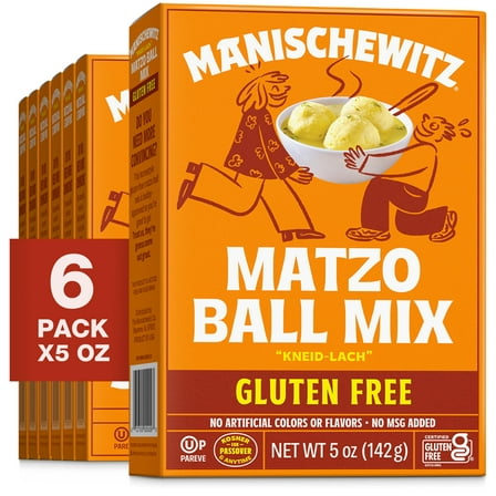 Manischewitz Matzo Ball Mix, Gluten Free - 5 Ounce Pack of 6