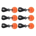 thumbnail image 4 of 6 Pièces Kayak Paddle Titulaire Sangles Paddle Clips Pont Monter Durable Kayak Paddle Orange, 4 of 9