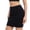 Black, variant on Only Moment Women's Summer Sweat Shorts Nylon,Spandex High Waist Dress Pants with Pockets for Yoga Business Travel Casual Yoga Shorts Light Blue,S