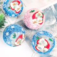 thumbnail image 4 of Inteprter 3 unidades/juego de bolas redondas de Navidad, adorno brillante, decoración, bolas colgantes, suministro de fiesta para el hogar, sala Kits de decoración para fiestas Blanco, 4 of 6
