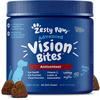 Zesty Paws Eye Supplement - Vision Support with Lutein Vitamin C & Astaxanthin Antioxidants Fish Oil for Omega 3 EPA & DHA for Senior Dogs