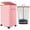 Pink 75 L, variant on Laundry Hamper with Wheels Gal (L) Laundry Basket with lid Rolling Clos Hamper Foldable Dirty Clos Basket on wheels with Bamboo Frame and Bag for Bedroom Dorm Laundry Room-B