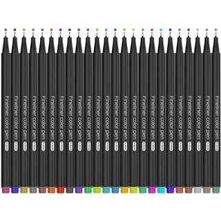 Mr. Pen- Black Fineliner Pens, 4 Pack, 0.5mm Fine Point Pens,Marker Pen for Transparent Sticky Notes, Fine Tip Markers, Fine Line Markers, Drawing