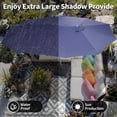 thumbnail image 3 of Soonbuy 15ft Extra Large Patio Umbrella, with Crank Handle, UV-Resistant, for Poolside, Deck, Garden, Backyard Shade, 3 of 5