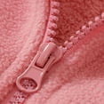 thumbnail image 5 of Watermelon Red Boy Girl Zip Up Jacket for Children Boy Girl Fall Winter Collared Neck Fleece Lined Sherpa Graphic Cami Tank Warm Thick Fuzzy Cardigan Vest Jacket Outfits Child 2025 4 Years, 5 of 7