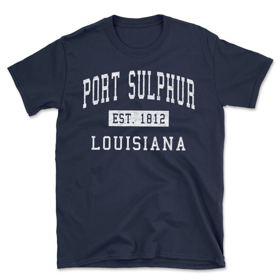 Port Sulphur Louisiana Classic Established Men's Cotton T-Shirt