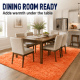 thumbnail image 5 of HOISUN 4x6 ft Soft Shag Area Rug for Bedroom Living Room, Fluffy Plush Non-Slip Carpet, Tie-Dye Orange, 5 of 10