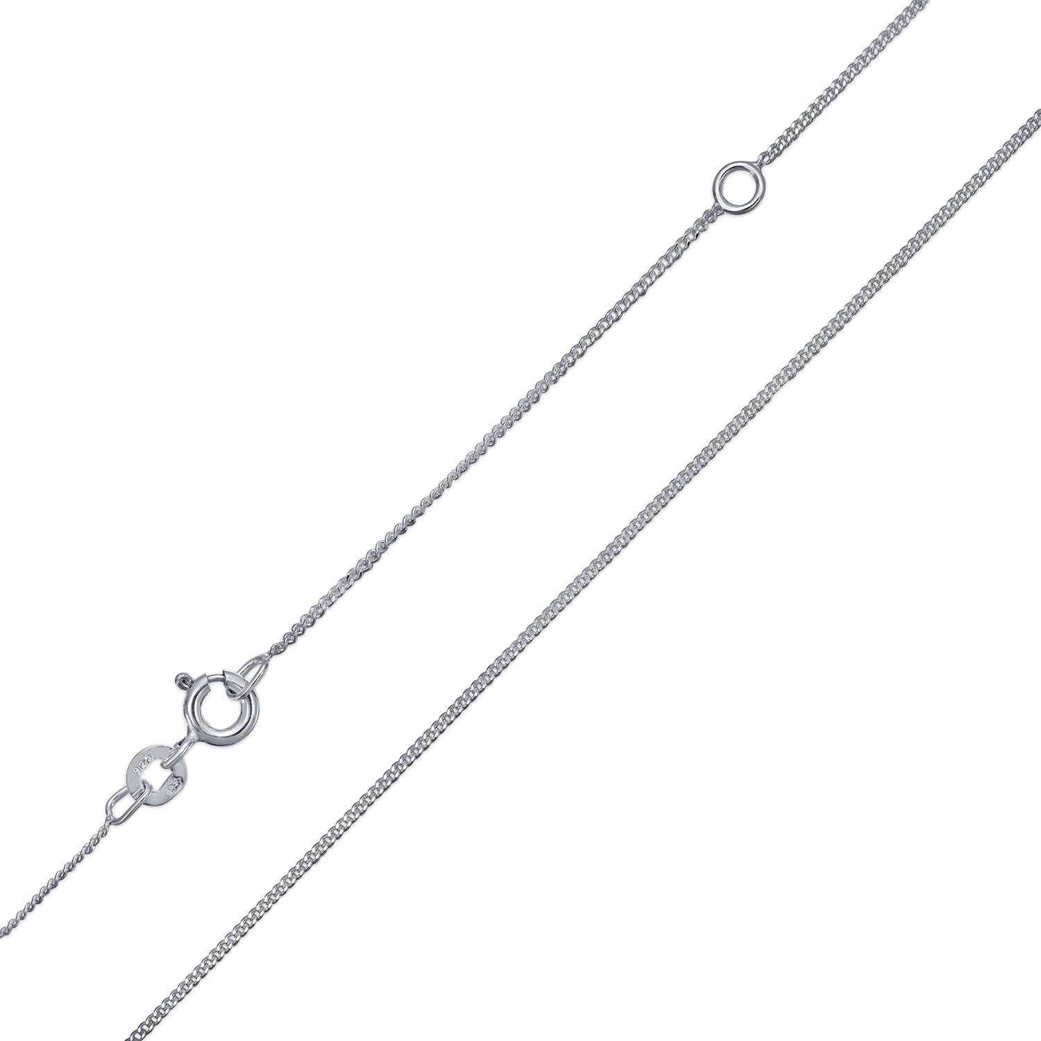 Very Thin Box Link Chain 1 mm 010 Gauge For Women Necklace 925 Sterling Silver Made In Italy 
