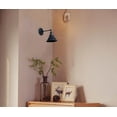 thumbnail image 6 of FSLiving Battery Opertaed Wall Sconce Wireless Remote Control Lamp Rechargeable Stepless Dimming LED Bulb Retro Design Black Metal Wall Light Fixture Nightstand Lamp for Reading Stairways - 1 Lamp, 6 of 7