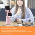 thumbnail image 2 of Mcbazel Trípode de seguimiento facial automático, no requiere aplicación, batería recargable, soporte de seguimiento de teléfono con rotación de 360°, soporte para cámara de teléfono para transmisión, 2 of 5