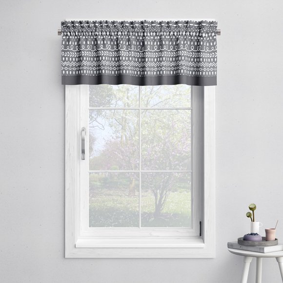 Bacati - Cantonnière de Fenêtre à Poche pour Tringle Hiboux dans les Bois Beige/gris