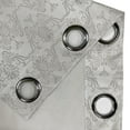 thumbnail image 3 of Ambesonne Grey Grommet Curtain Single Panel, Vintage Damask Flowers, 50"x60", Pale Grey, 3 of 5