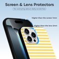 thumbnail image 3 of Funda de TPU a rayas para iPhone 16 Pro Max: ultrafina, a prueba de golpes, antiamarilleo, resistente a arañazos, compatible con carga inalámbrica, agarre mejorado, estilo negro., 3 of 7