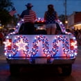 thumbnail image 5 of 32.8 Ft 100 Bulb 4th Of July Patriotic LED String, Flag Pattern Glow Strip, No Battery Required Hanging Light for Independence Day Celebration, Outdoor Patio and Indoor Room Decor, 5 of 8