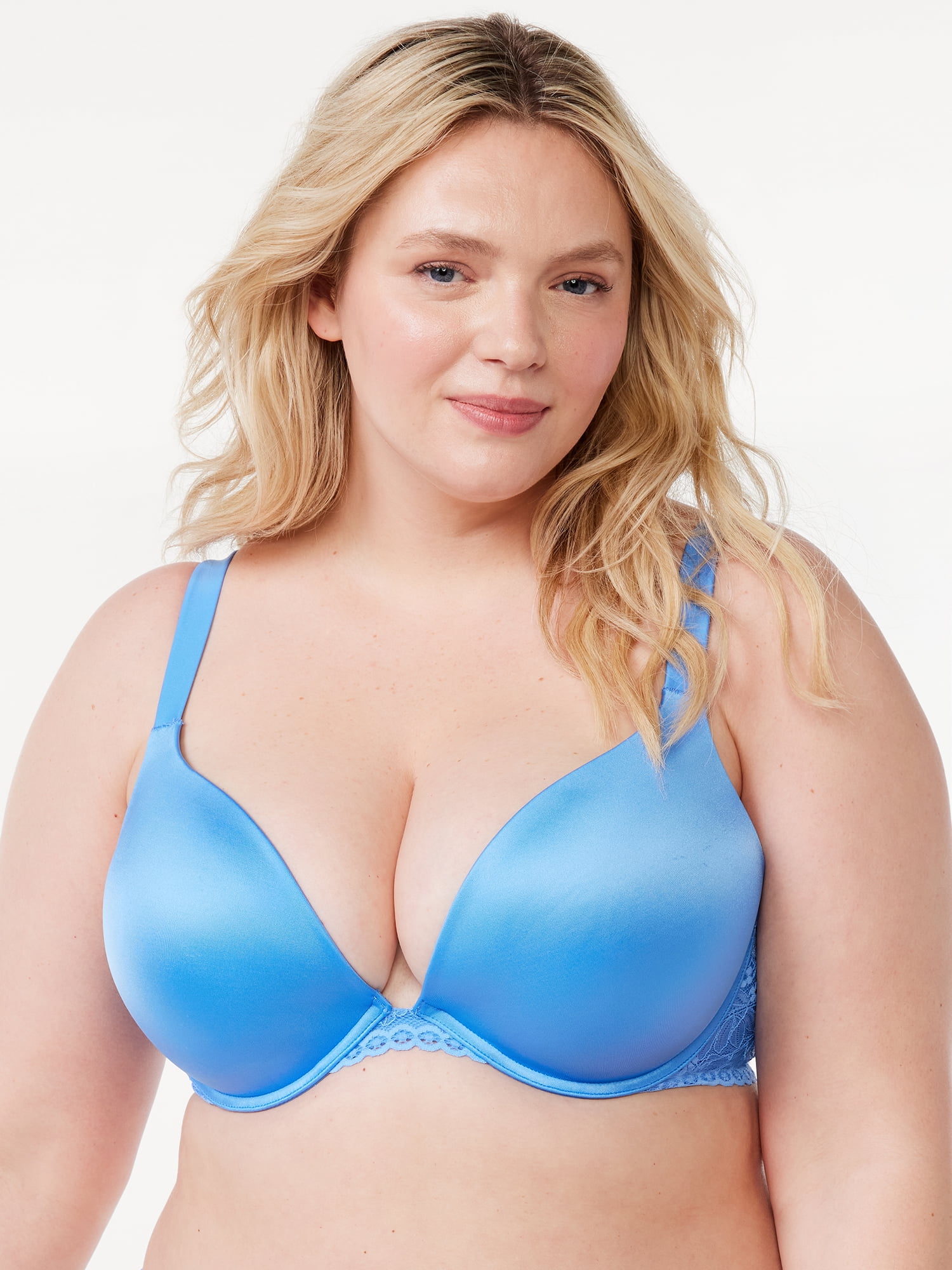 Joyspun Women s And Women s Plus Size Underwire Plunge Bra Sizes 38DD 