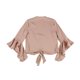 thumbnail image 2 of bar III Blusa de punto con lazo en la parte delantera para mujer, rosa, extra pequeña, 2 of 2