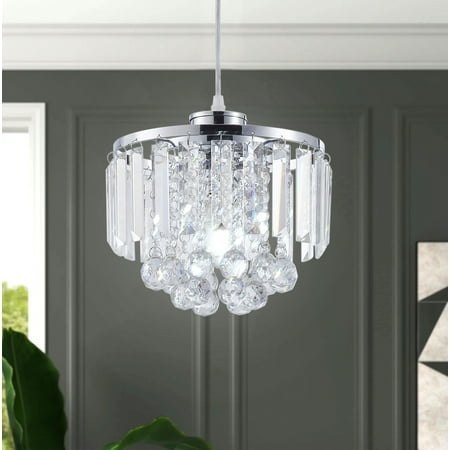 

Aiwen Stylish Crystal Chandelier Pendant Light Exquisite Elegant Ceiling Lamp Fixture Chrome