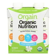 (3 pack) (3 Pack) Orgain Organic Nutrition Shake Vanilla Bean, 11 Fl Oz