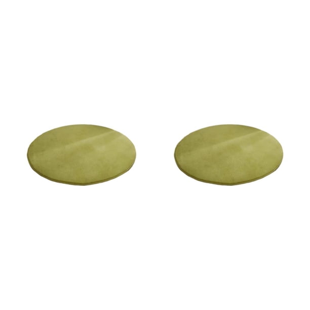 Billuyoard Exquisita alfombra artesanal de poliéster para sala moderna y elegante, sala de estar, dormitorio, alfombras redondas, verde Verde 2Conjunto