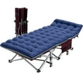 thumbnail image 6 of Slsy Folding Camping Cots for Adults, 75"x28" Heavy Duty Sleeping Cots with Mattress & Carry Bag, Portable Travel Camp Cots for Home, Office, Outdoor, 6 of 9