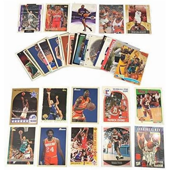 40 Basketball Hall-Of-Fame & Superstar Cards Collection Including Players Such as Michael Jordan, Magic Johnson, James and more! Perfect for gift giving!