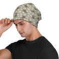 thumbnail image 3 of Xecao Bees And Chamomile Print Beanie Knitted Hat for Men Women, Winter Fashion Knit Cuffed Caps Unisex, 3 of 7