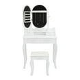 thumbnail image 3 of Ktaxon Vanity Jewelry Wooden Makeup Dressing Table Set W/Stool Mirror Cabinet &4 Drawer, 3 of 8