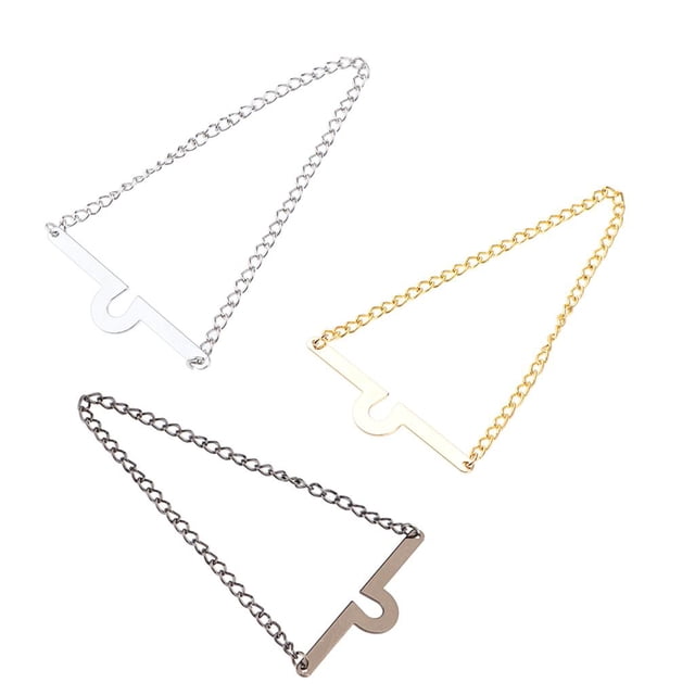 3 Piezas de Moda de Lazo Simple con Y Cadenas de Enlaces para Hombres / Joyería para Niños Salvador Cadena de corbata de hombre