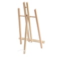 thumbnail image 2 of Caballete trapezoidal, caballetes de madera, caballetes portátiles ajustables, caballetes de madera, salida de alta intensidad, 2 of 14