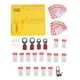 thumbnail image 1 of M Buder Estación de Bloqueo y Etiquetado LOTO de Montaje en Pared con 16 Candados de Seguridad, 20 Etiquetas y 4 Aldabas, Kit de Tablero PC Industrial[cite: 1], 1 of 9