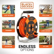 Black + Decker 50ft. Cord Reel 14AWG 4 Outlets