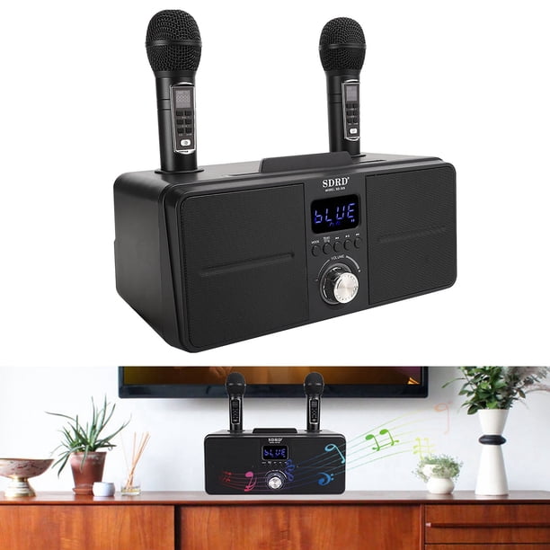 Mácina De Karaoke Para Adultos Y Niños, Mácina De Karaoke Portátil Con Con 2 Micrófonos Inalámbricos, Altavoz De Karaoke Inalmbrico, Mácina De Karaoke Portátil